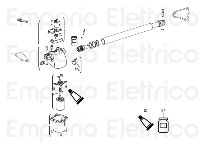 genius spare parts page for motor g-bat 424env left
