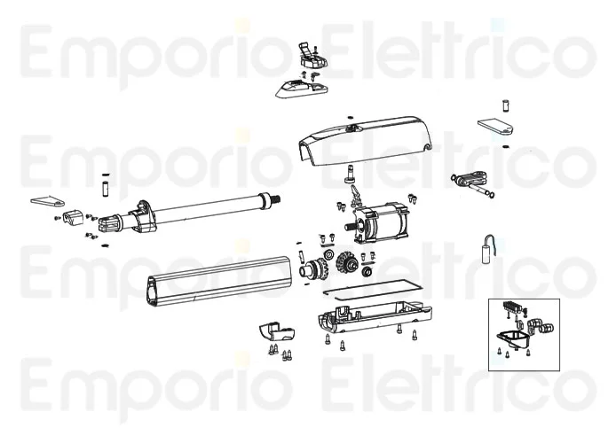 genius ricambio xric gruppo motore rev. mistral 6020520