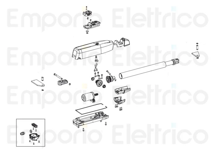 genius ricambio xric motore 24v mistral 324 env 6020532