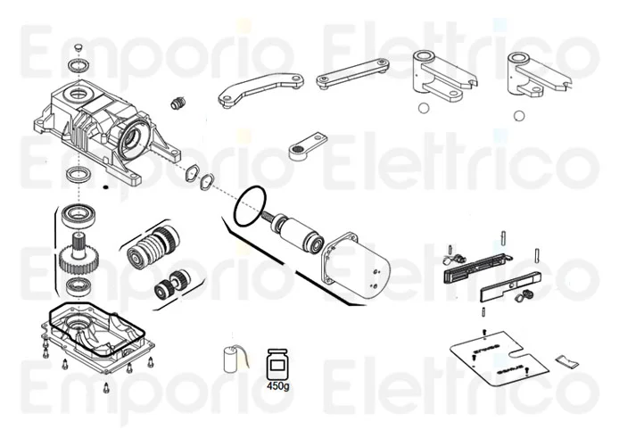 genius pagina ricambi per motore roller 230v