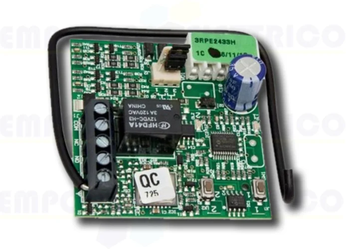 faac 2-channel plug-in receiver 433 mhz rp2 433 rc 787742 (new code 787857)