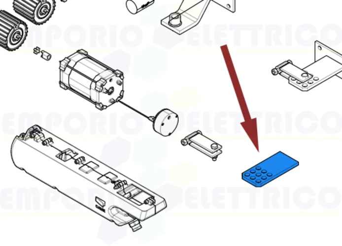 came spare part back bracket ati axo krono 119rid062