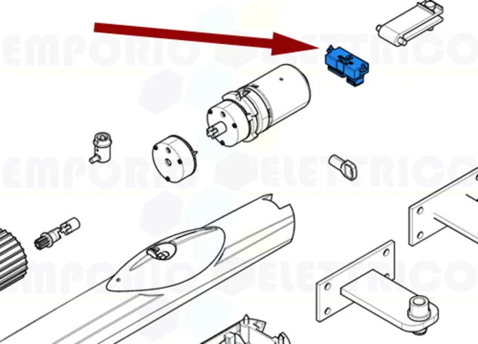 came spare part electronic board encoder with resin amico axi 88001-0042