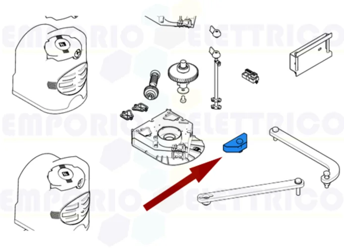 came spare part gate hooking bracket fast 119rid294