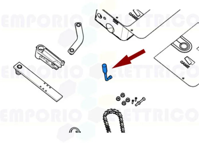 came spare part lever key frog 119ria047