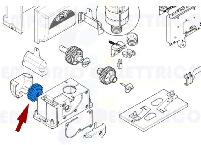 came spare part pinion bx 119riy010