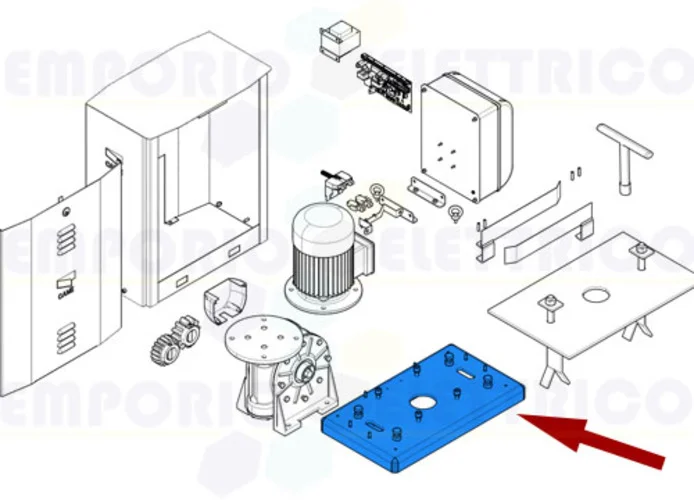 came spare part gearmotor fixing base by 119riy061