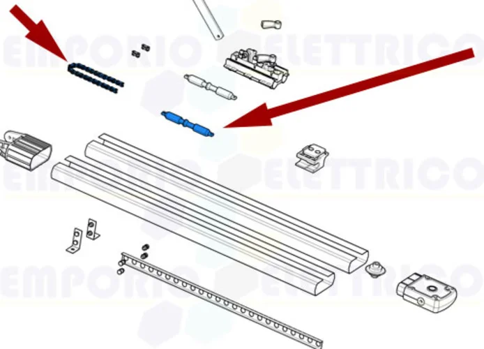 came spare part transmission chain ver 119rie116