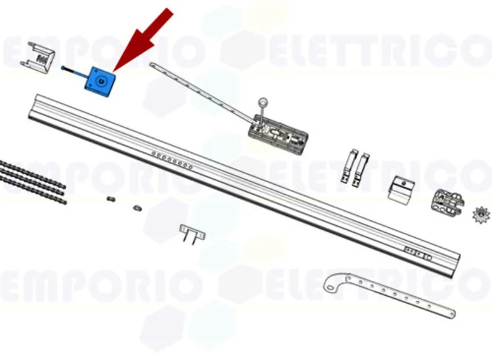 came spare part tensioning u-clamp v6000 119rie180