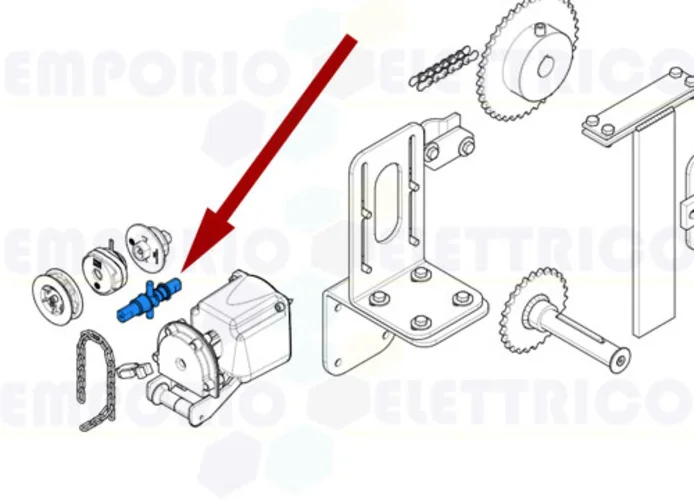 came spare part shaft winch c-bx 119ricx007