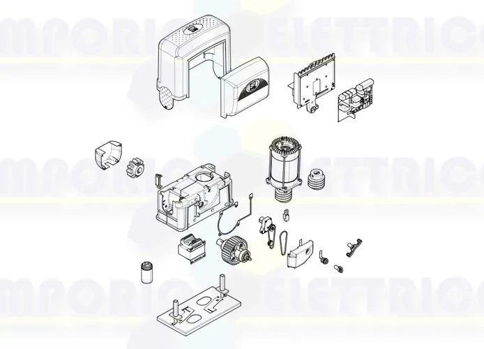 came motor spare parts page bke2200 