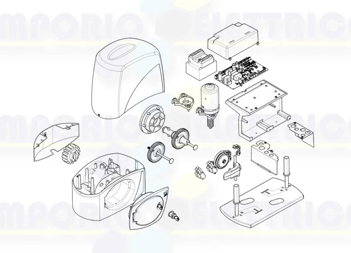 came motor spare parts page 001bx-243 bx-243