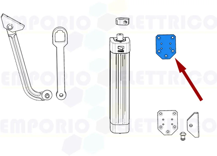 came spare part flex fastening base f500 119rid143