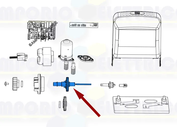 came spare part of the slow shaft bz 119ribz006