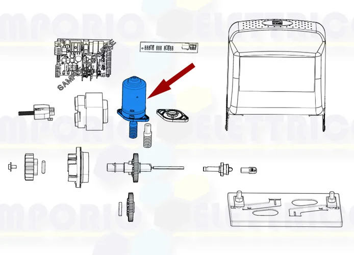 came spare part of the motor group bz 119ribz008