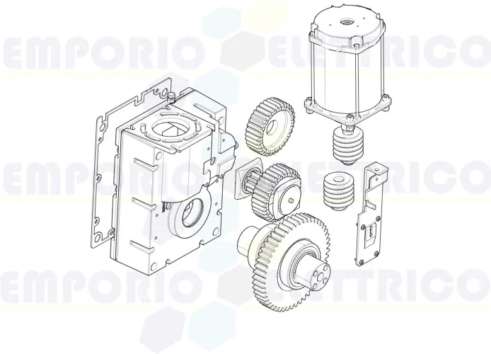 came spare part page for gearmotor-g4040z v.0 barriers