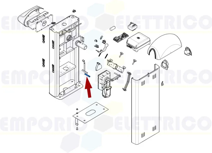 came spare part release rod gard8 119rig515