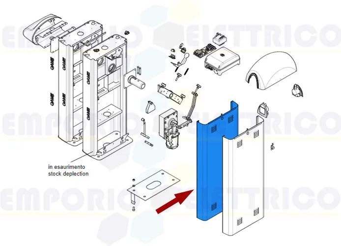 came spare part stainless steel enclosure door gard 8 119rig151