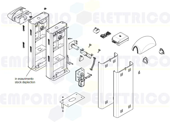 came spare part page for g2080e-g2080ie barriers 