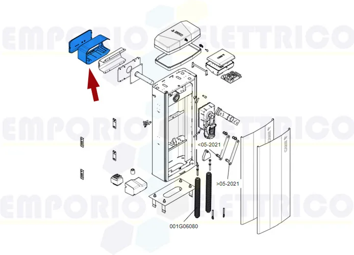 came spare part rod attachment cover gt8 88003-0102