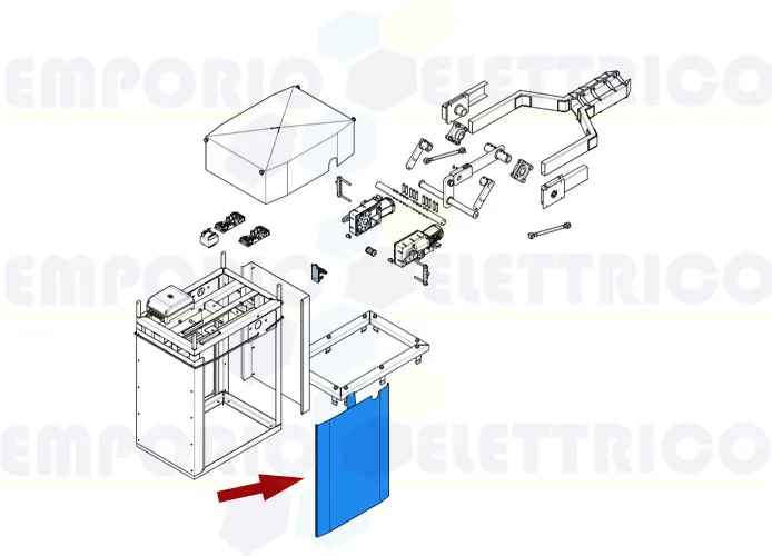 came spare part left enclosure door g12000 119rig108