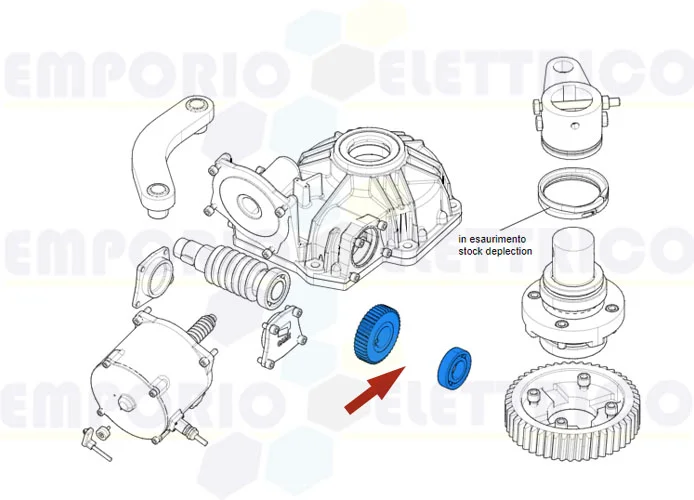 came spare part endless screw crown frog plus 119ria113