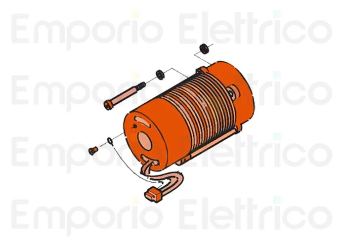 faac spare part motor 220v.4p.monof.c/t.120 7700055