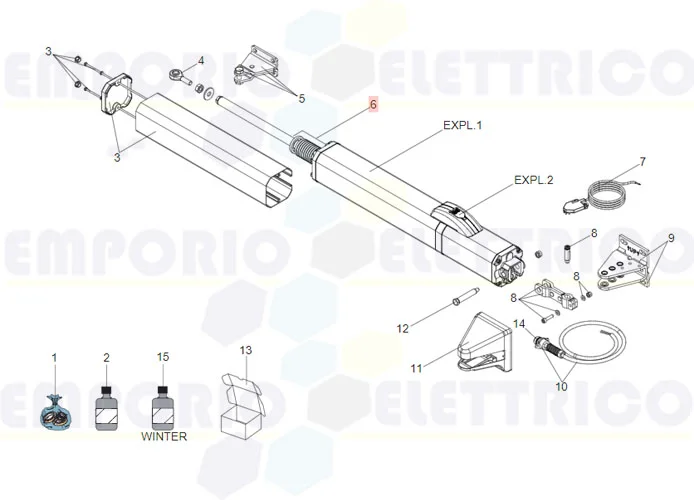 faac ricambio sacchetto distanziali s450h 63001975