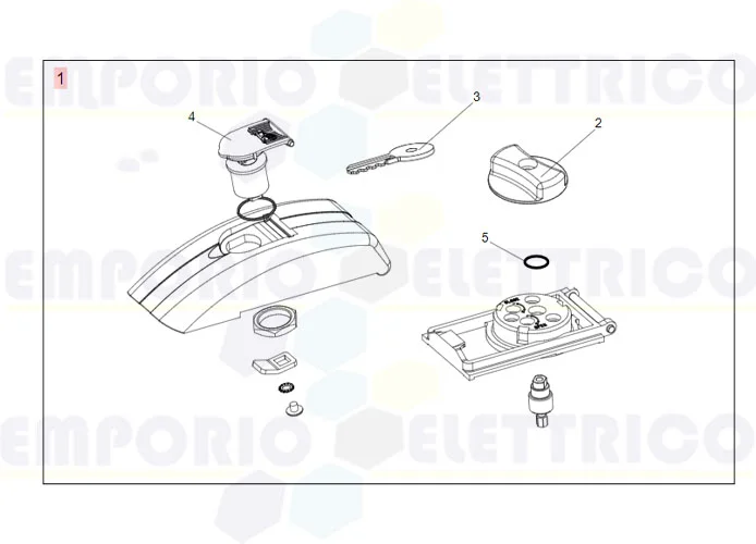 faac ricambio gruppo sblocco esterno s450h 63001985