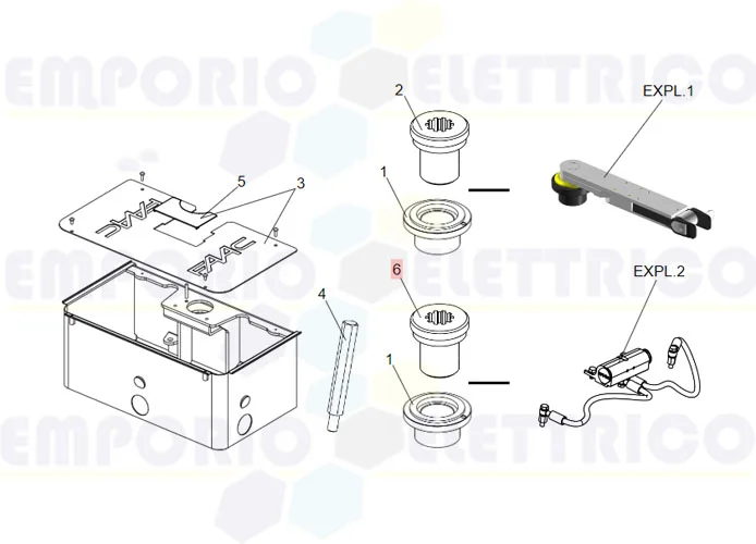 faac ricambio gruppo giunto scanalato alto s800 63002445