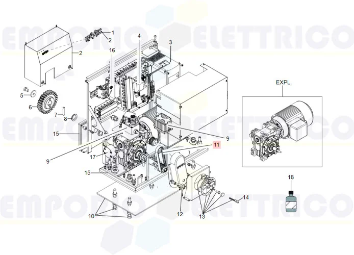 faac ricambio cinghia trasmissione chiusa 63002995