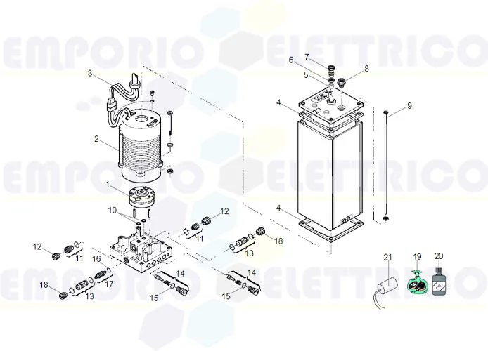 faac hydraulic control unit spare parts page 760 cbac