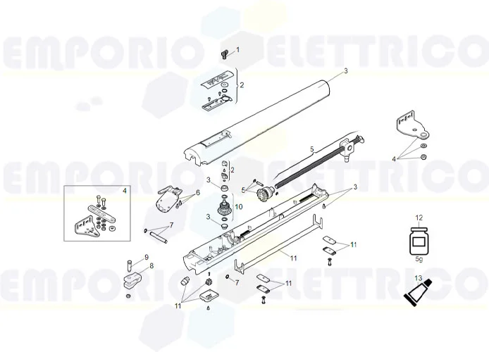 faac spare parts page for motor s418