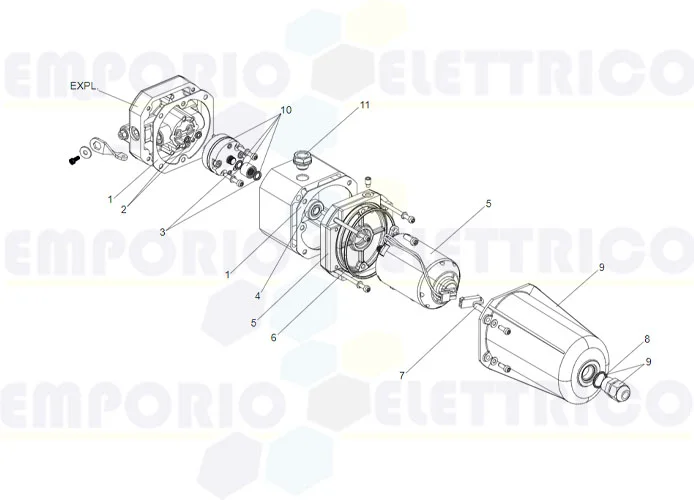 faac hydraulic control unit spare parts page s700h sb