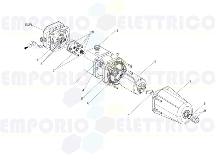 faac hydraulic control unit spare parts page s800h sb