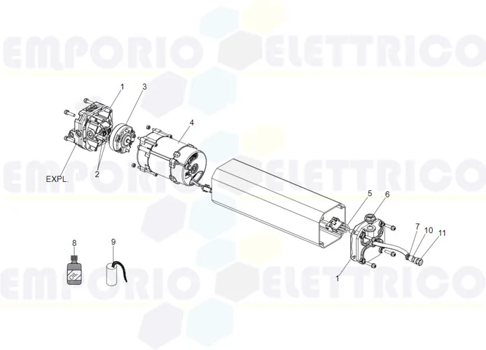 faac hydraulic control unit spare parts page s800 sbw