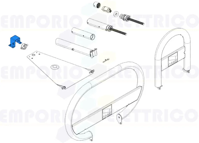 came ricambio supporto fissaggio motore unipark 119riu002