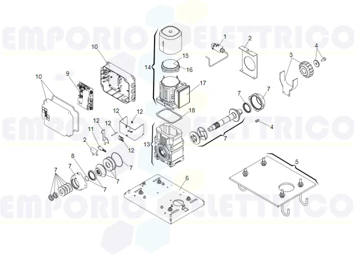 faac motor spare parts page 884 mc 3ph