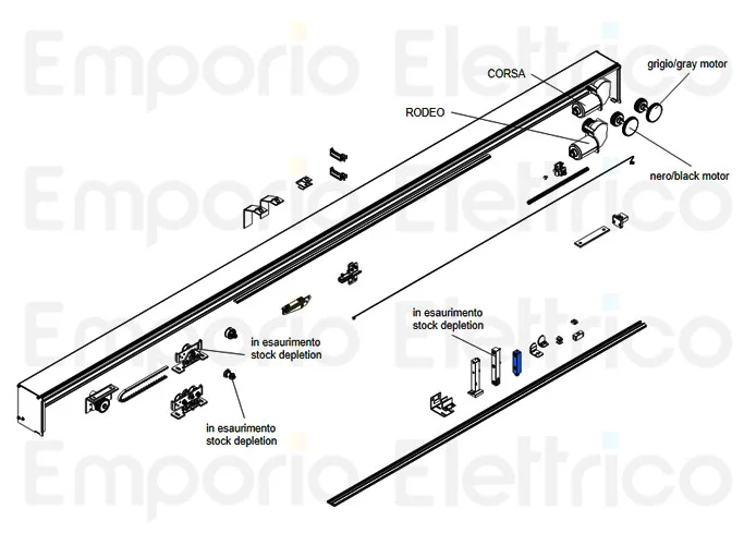 came spare part anti-panic breakthrough floor pin corsa-rodeo 119RIP046